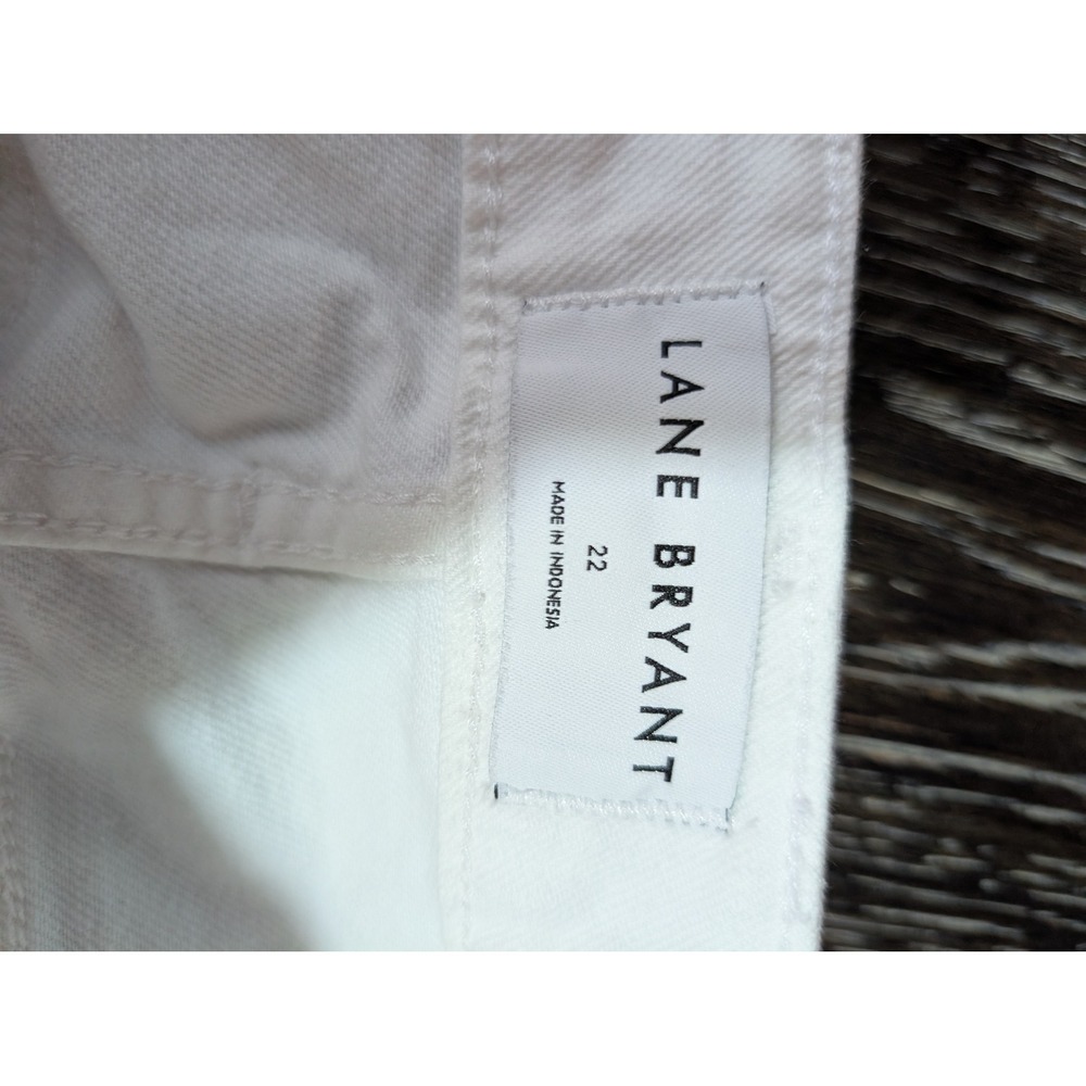 Lane Bryant White High Rise Signature Fit Wide Leg Jeans Plus Size 22 - Picture 4 of 11